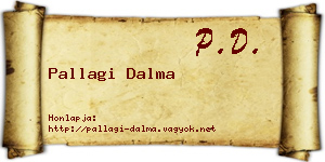 Pallagi Dalma névjegykártya